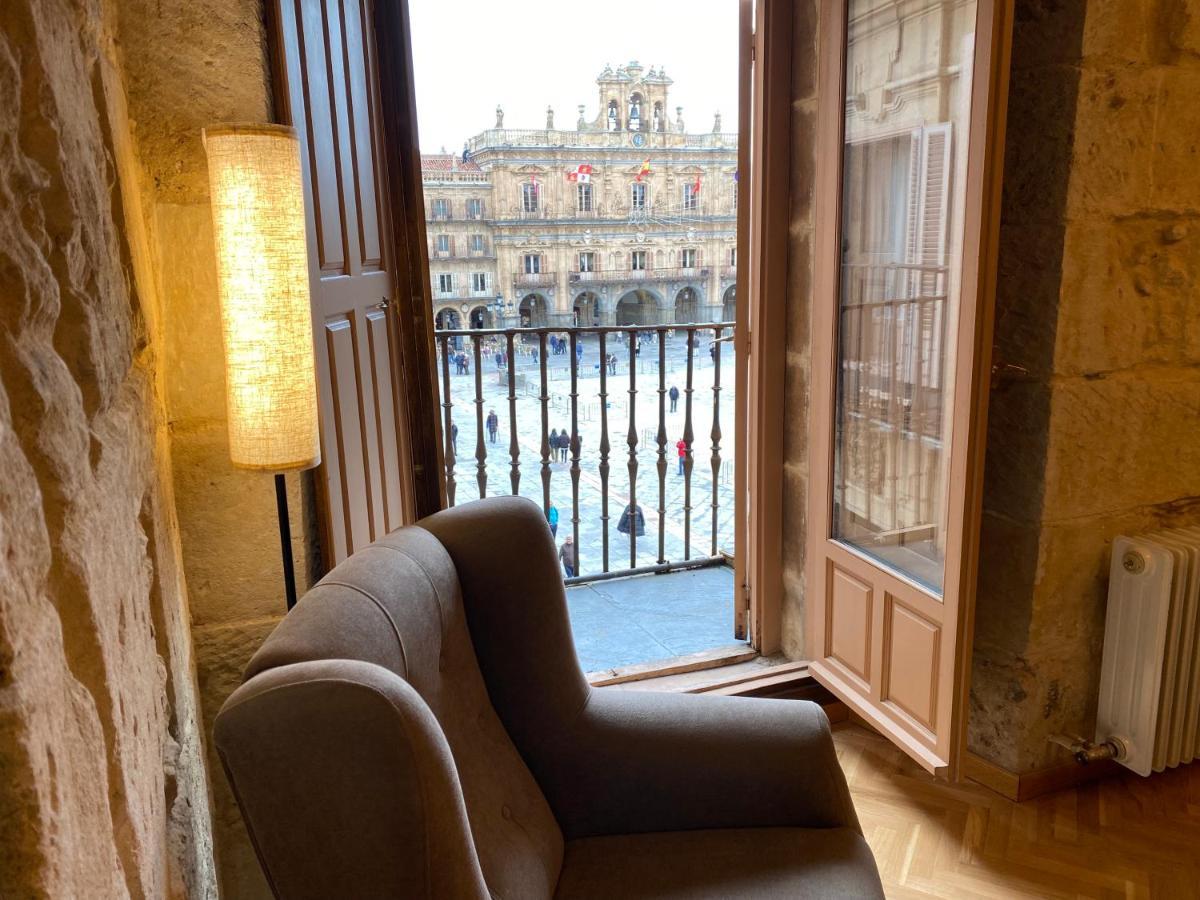 Apartamento Plaza Mayor Salamanca Con 2 Balcones A La Misma Plaza Mayor Bagian luar foto