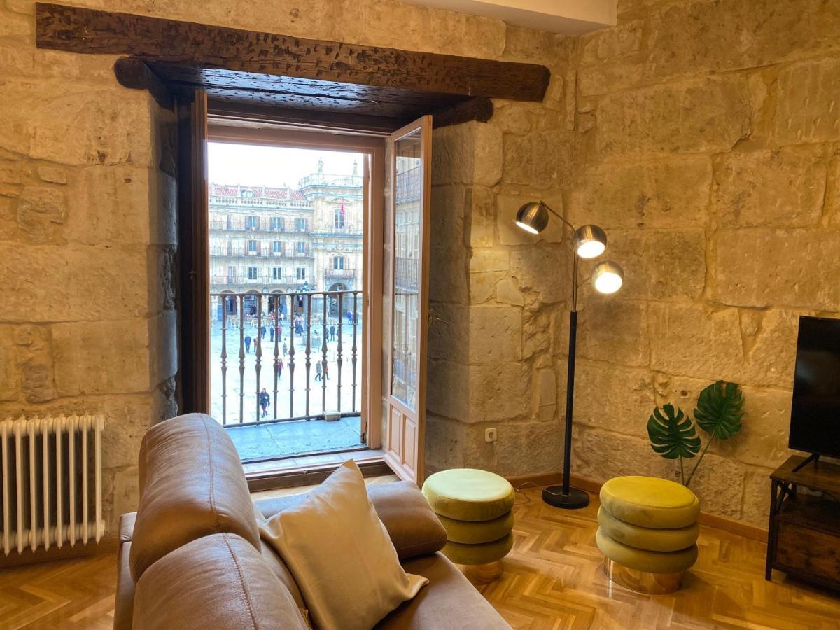 Apartamento Plaza Mayor Salamanca Con 2 Balcones A La Misma Plaza Mayor Bagian luar foto