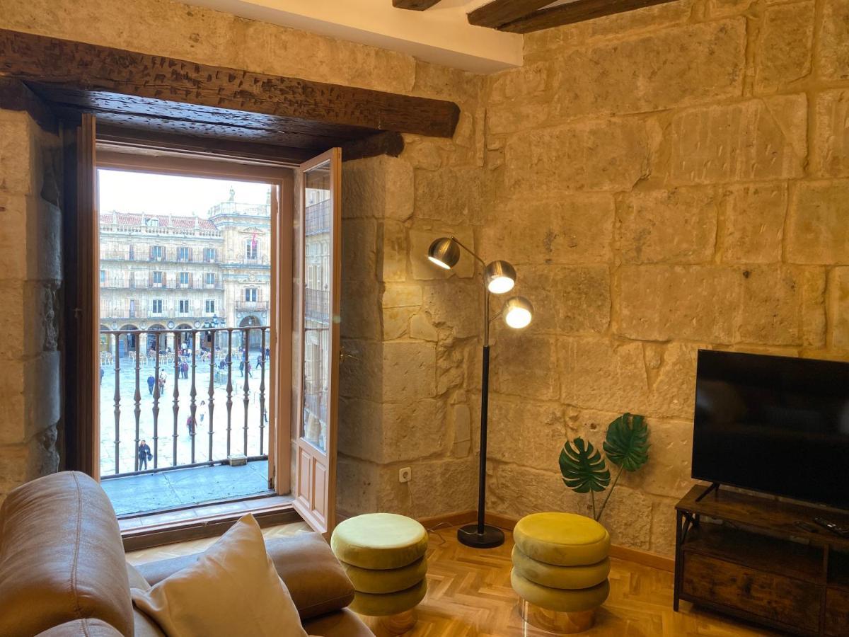 Apartamento Plaza Mayor Salamanca Con 2 Balcones A La Misma Plaza Mayor Bagian luar foto