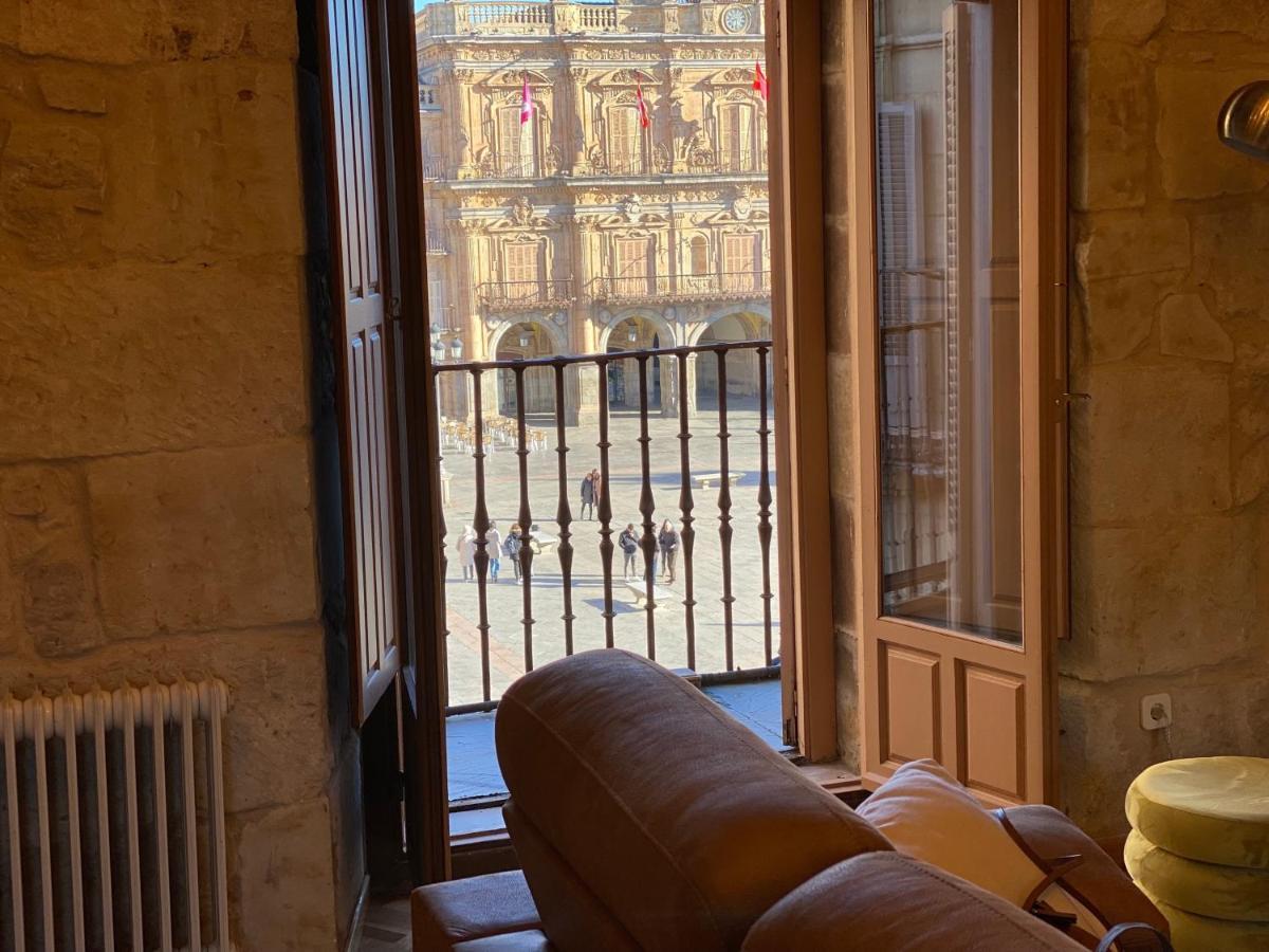 Apartamento Plaza Mayor Salamanca Con 2 Balcones A La Misma Plaza Mayor Bagian luar foto