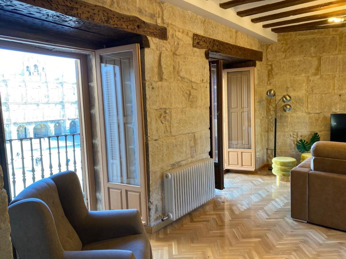 Apartamento Plaza Mayor Salamanca Con 2 Balcones A La Misma Plaza Mayor Bagian luar foto